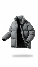 OURYE Men's Quilted Puffer Jacket - Relaxed in Camel