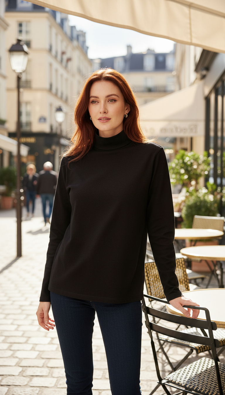 Women's Silk Wool Long Sleeve T-Shirt - Soft - Image 8