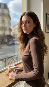 Women's Silk Wool Long Sleeve T-Shirt - Soft - Image 5