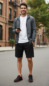 Men's Lightweight Running Shoes - Breathable Air Mesh - Side View