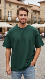 OURYE Men's Cotton T-Shirt - Oversized in Khaki