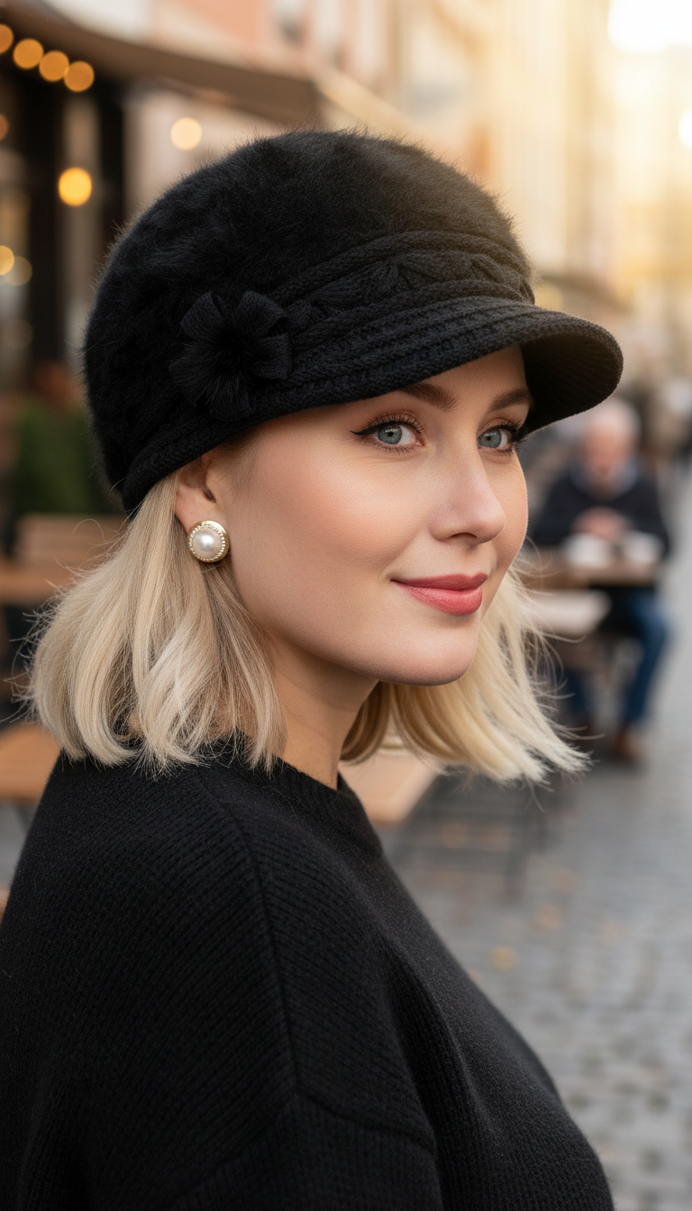 Women's Hat & Scarf Set - Faux Fur - Image 8
