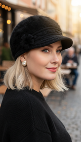 Women's Hat & Scarf Set - Faux Fur - Image 8