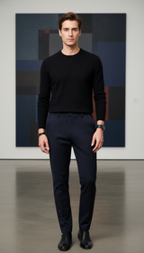 Men's Slim Fit Business Casual Pants - Elastic - Image 6
