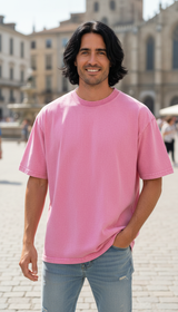 OURYE Men's Cotton T-Shirt - Oversized in Black