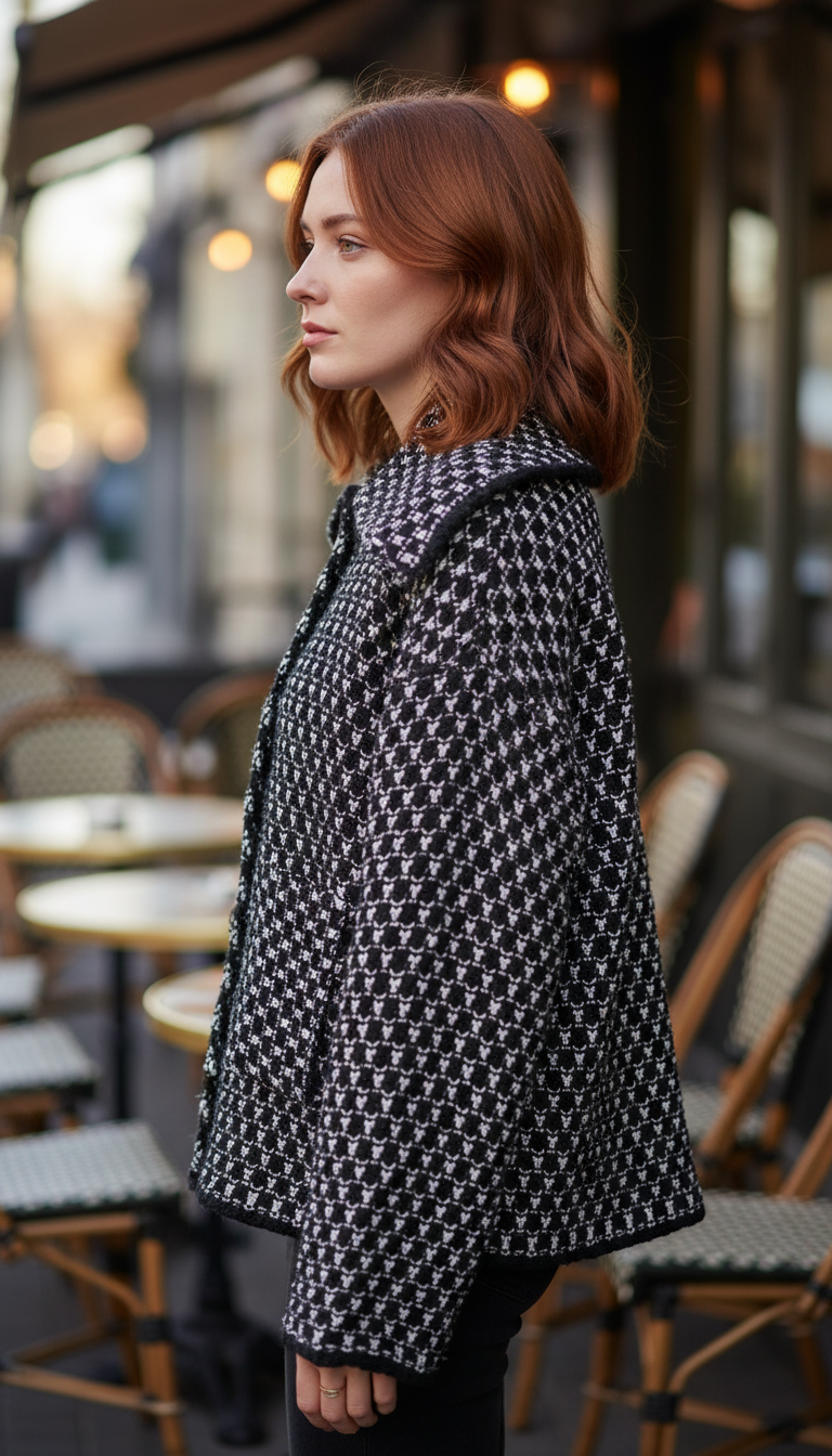 Women's Brown Knitted Cardigan - Elegant Lapel Loose - Image 5