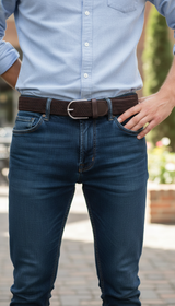 Stretch Canvas Leather Belt for Men & Women - Image 6