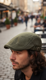 Men's Solid Colour Newsboy Cap - Lightweight Flat - Image 10