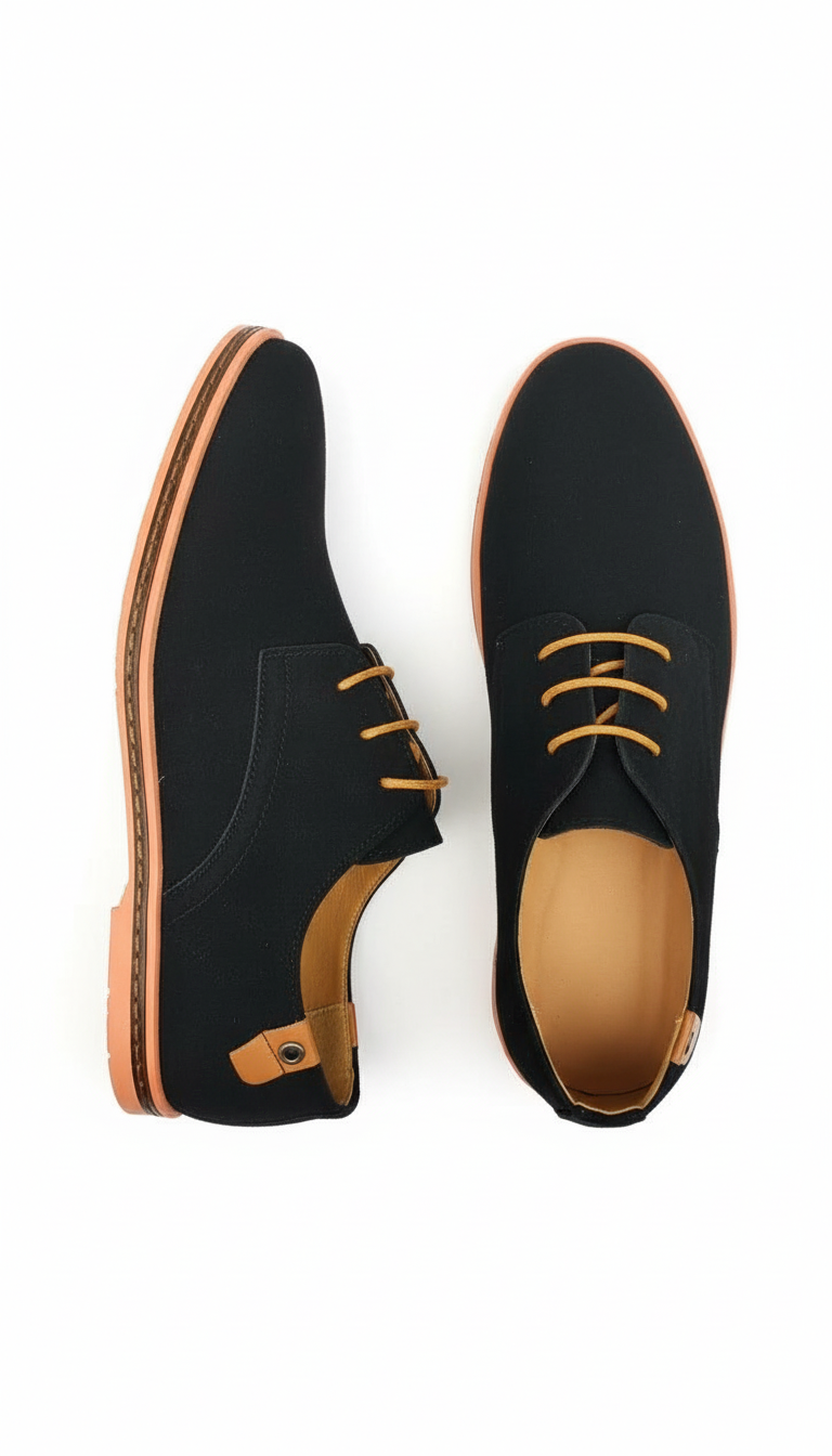 OURYE Men's Suede Oxford Shoes - Tailored